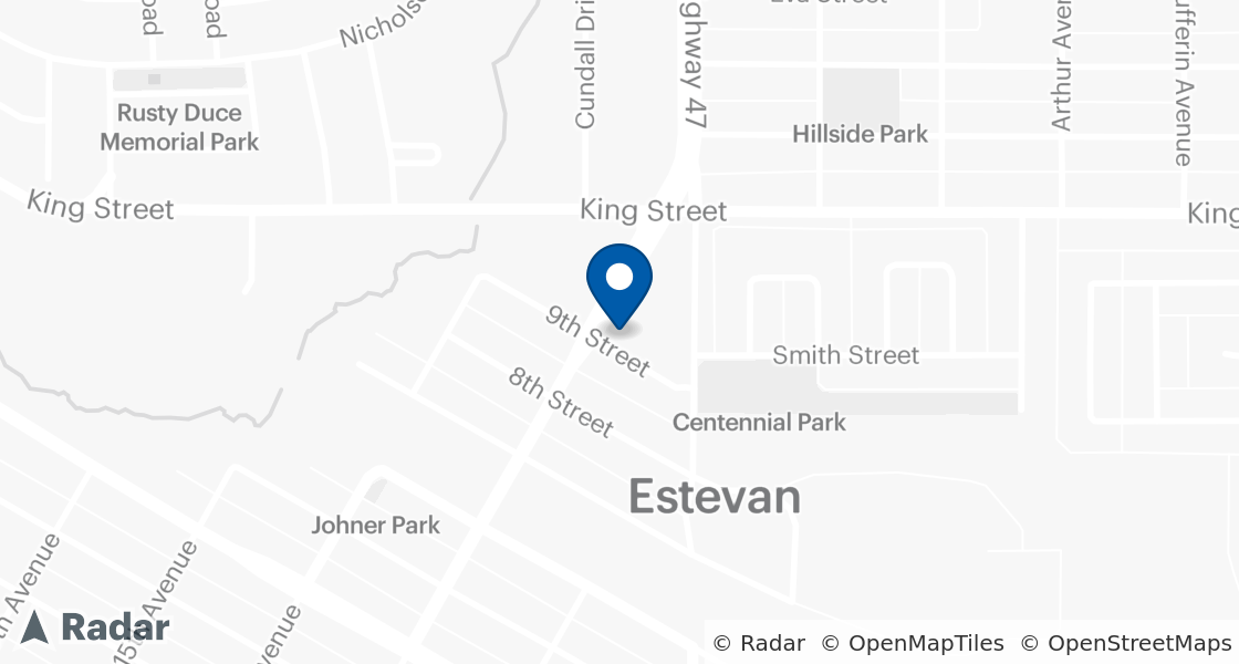 Map of Dairy Queen Location:: 901-13th Ave, Estevan, SK, S4A 2L9